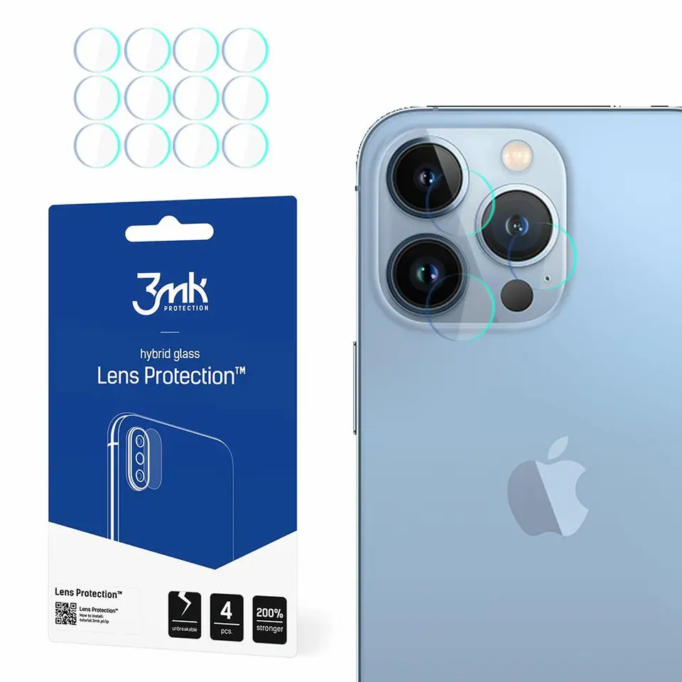 ⁨3MK Lens Protect iPhone 13 Pro Max Camera Lens Protection 4pcs⁩ at Wasserman.eu