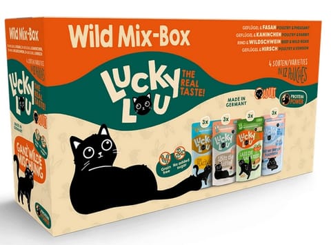 ⁨Lucky Lou Lifestage Adult Wild Mix-Box saszetki 12x125g⁩ w sklepie Wasserman.eu