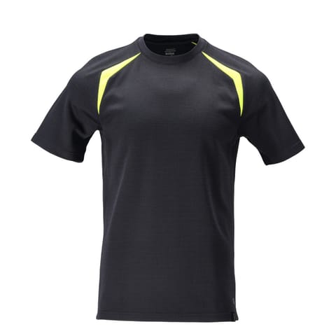 ⁨MASCOT® T-Shirt ACCELERATE MULTISAFE (kolor ciemny granat/żółty hi-vis, rozmiar L)⁩ w sklepie Wasserman.eu
