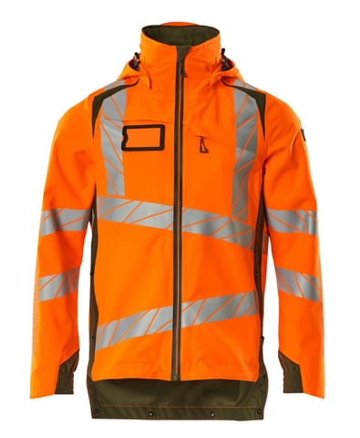 ⁨MASCOT® Kurtka membranowa ACCELERATE SAFE (kolor pomarańcz hi-vis/zielony mech, rozmiar 2XL)⁩ w sklepie Wasserman.eu
