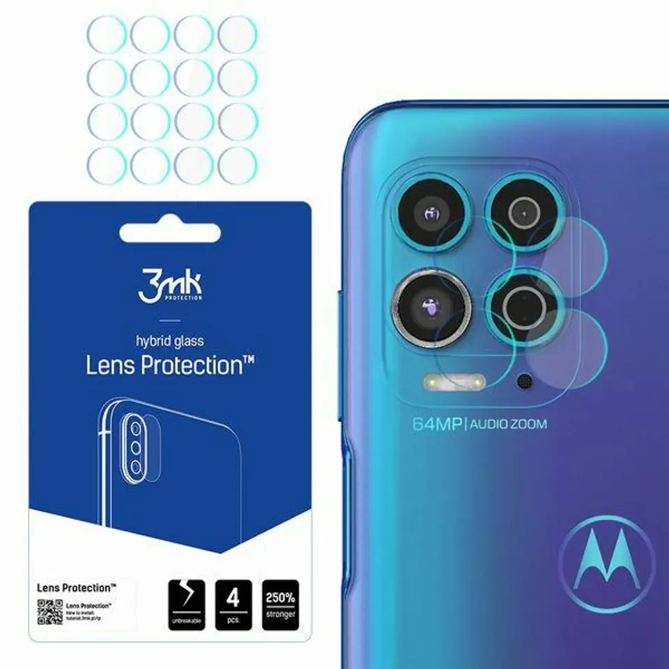 ⁨3MK Lens Protect Motorola Moto G100 5G Camera Lens Protection 4pcs⁩ at Wasserman.eu