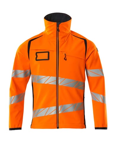 ⁨MASCOT® Kurtka softshell ACCELERATE SAFE (kolor pomarańcz hi-vis/ciemny granat, rozmiar XL)⁩ w sklepie Wasserman.eu