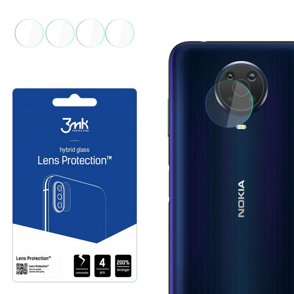 ⁨3MK Lens Protect Nokia G20 Protection for 4pcs Camera Lens⁩ at Wasserman.eu