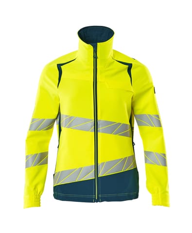 ⁨MASCOT® Kurtka ACCELERATE SAFE (kolor żółty hi-vis/ciemna petrolowy, rozmiar 5XL)⁩ w sklepie Wasserman.eu