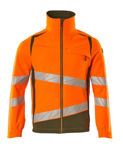 ⁨MASCOT® Kurtka ACCELERATE SAFE (kolor pomarańcz hi-vis/zielony mech, rozmiar 4XL)⁩ w sklepie Wasserman.eu
