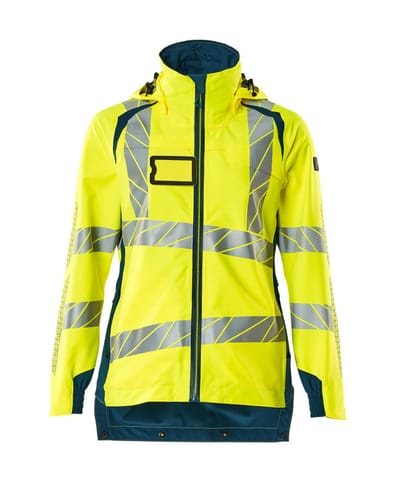 ⁨MASCOT® Kurtka membranowa ACCELERATE SAFE (kolor żółty hi-vis/ciemna petrolowy, rozmiar M)⁩ w sklepie Wasserman.eu
