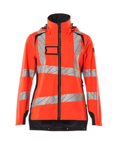 ⁨MASCOT® Kurtka membranowa ACCELERATE SAFE (kolor czerwień hi-vis/ciemny granat, rozmiar 2XL)⁩ w sklepie Wasserman.eu