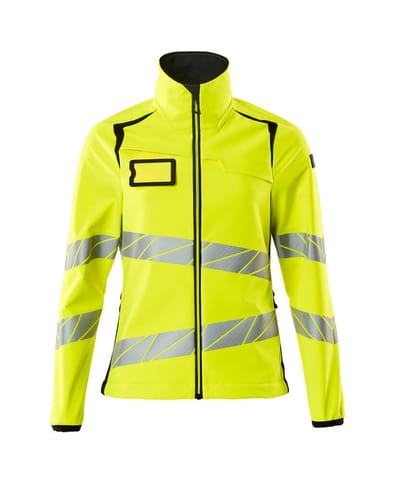 ⁨MASCOT® Kurtka softshell ACCELERATE SAFE (kolor żółty hi-vis/czerń, rozmiar L)⁩ w sklepie Wasserman.eu