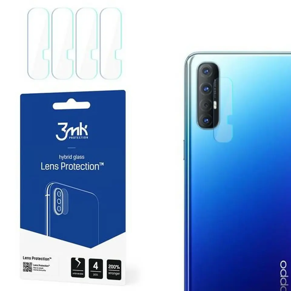 ⁨3MK Lens Protect Oppo Reno 3 Pro Camera Lens Protection 4pcs⁩ at Wasserman.eu