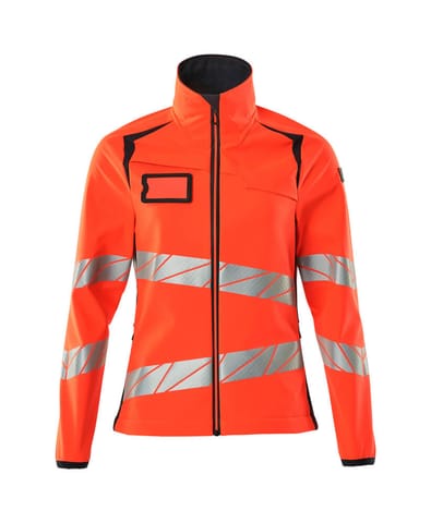 ⁨MASCOT® Kurtka softshell ACCELERATE SAFE (kolor czerwień hi-vis/ciemny granat, rozmiar XL)⁩ w sklepie Wasserman.eu