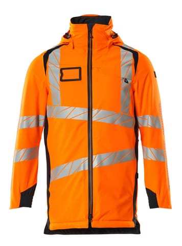 ⁨MASCOT® Parka ACCELERATE SAFE (kolor pomarańcz hi-vis/ciemny granat, rozmiar 2XL)⁩ w sklepie Wasserman.eu