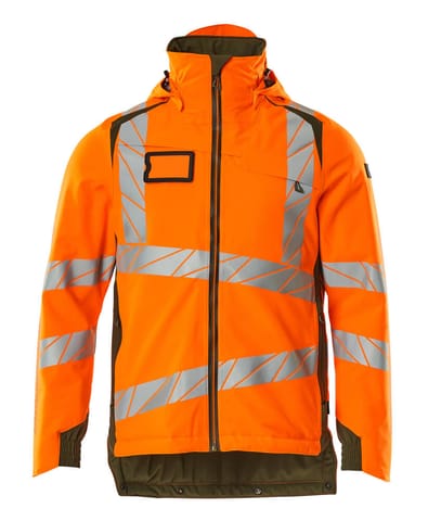 ⁨MASCOT® Kurtka zimowa ACCELERATE SAFE (kolor pomarańcz hi-vis/zielony mech, rozmiar 5XL)⁩ w sklepie Wasserman.eu