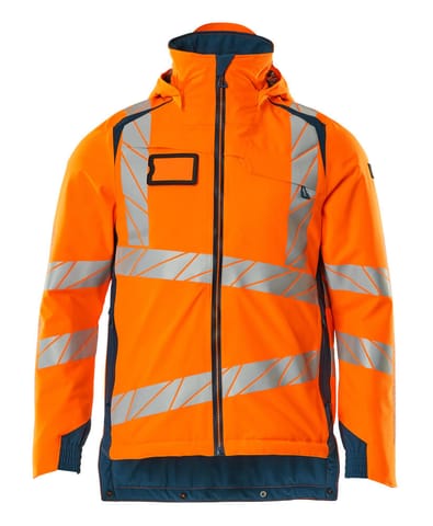 ⁨MASCOT® Kurtka zimowa ACCELERATE SAFE (kolor pomarańcz hi-vis/ciemna petrolowy, rozmiar L)⁩ w sklepie Wasserman.eu