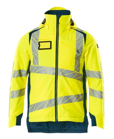 ⁨MASCOT® Kurtka zimowa ACCELERATE SAFE (kolor żółty hi-vis/ciemna petrolowy, rozmiar L)⁩ w sklepie Wasserman.eu