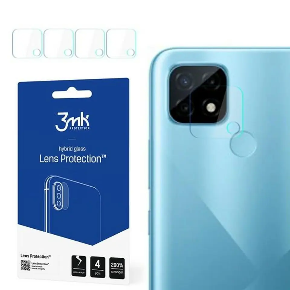 ⁨Ochrona na obiektyw aparatu 3MK Lens     Protection do Realme C21 4szt⁩ w sklepie Wasserman.eu