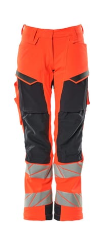 ⁨MASCOT® Spodnie z kieszeniami na kolanach ACCELERATE SAFE (kolor czerwień hi-vis/ciemny granat, rozmiar 76C36)⁩ w sklepie Wasserman.eu