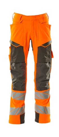 ⁨MASCOT® Spodnie z kieszeniami na kolanach ACCELERATE SAFE (kolor pomarańcz hi-vis/ciemny antracyt, rozmiar 76C48)⁩ w sklepie Wasserman.eu