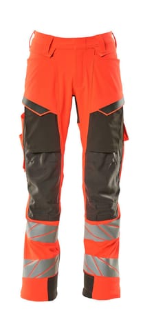 ⁨MASCOT® Spodnie z kieszeniami na kolanach ACCELERATE SAFE (kolor czerwień hi-vis/ciemny antracyt, rozmiar 76C46)⁩ w sklepie Wasserman.eu