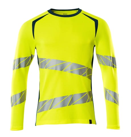 ⁨MASCOT® T-Shirt z długimi rękawami ACCELERATE SAFE (kolor żółty hi-vis/ciemna petrolowy, rozmiar 2XLONE)⁩ w sklepie Wasserman.eu