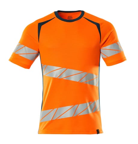 ⁨MASCOT® T-Shirt ACCELERATE SAFE (kolor pomarańcz hi-vis/ciemna petrolowy, rozmiar 2XLONE)⁩ w sklepie Wasserman.eu