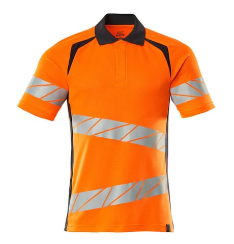 ⁨MASCOT® Koszulka polo ACCELERATE SAFE (kolor pomarańcz hi-vis/ciemny granat, rozmiar 2XLONE)⁩ w sklepie Wasserman.eu