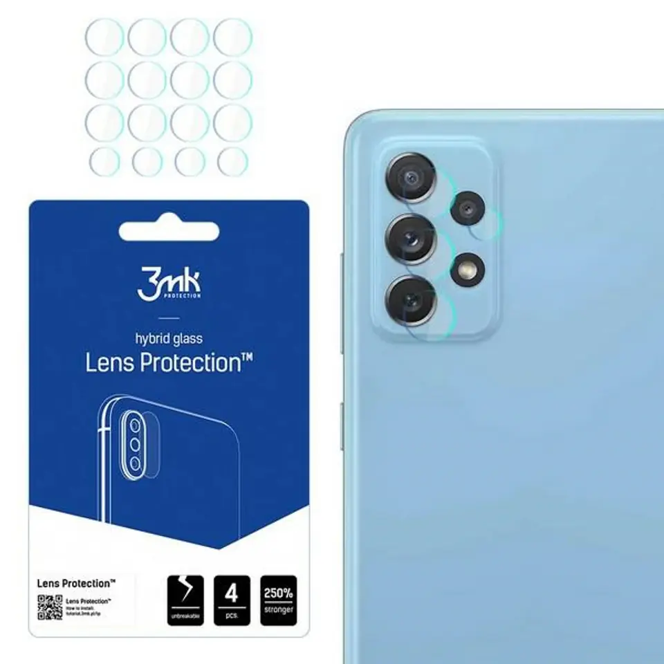 3MK Lens Protect Sam A725 A72 Camera Lens Protection 4pcs at Wasserman.eu