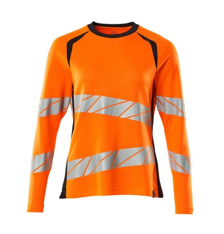 ⁨MASCOT® T-Shirt z długimi rękawami ACCELERATE SAFE (kolor pomarańcz hi-vis/ciemny granat, rozmiar 2XLONE)⁩ w sklepie Wasserman.eu