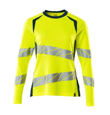 ⁨MASCOT® T-Shirt z długimi rękawami ACCELERATE SAFE (kolor żółty hi-vis/ciemna petrolowy, rozmiar 2XLONE)⁩ w sklepie Wasserman.eu