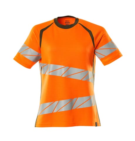 ⁨MASCOT® T-Shirt ACCELERATE SAFE (kolor pomarańcz hi-vis/zielony mech, rozmiar L  ONE)⁩ w sklepie Wasserman.eu