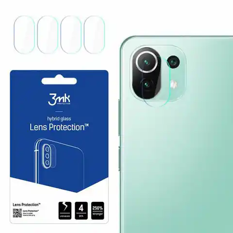 ⁨3MK Lens Protect Xiaomi Mi 11 Lite 5G Ochrona na obiektyw aparatu 4szt⁩ w sklepie Wasserman.eu