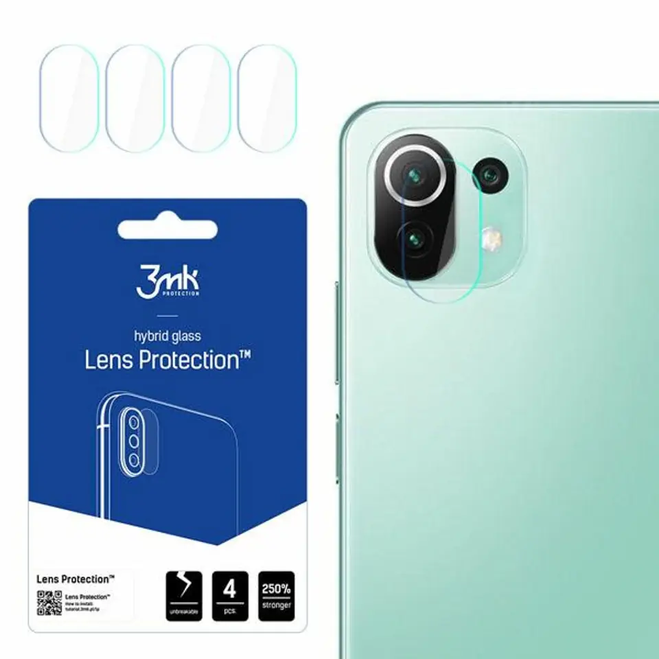 ⁨3MK Lens Protect Xiaomi Mi 11 Lite 5G Ochrona na obiektyw aparatu 4szt⁩ w sklepie Wasserman.eu