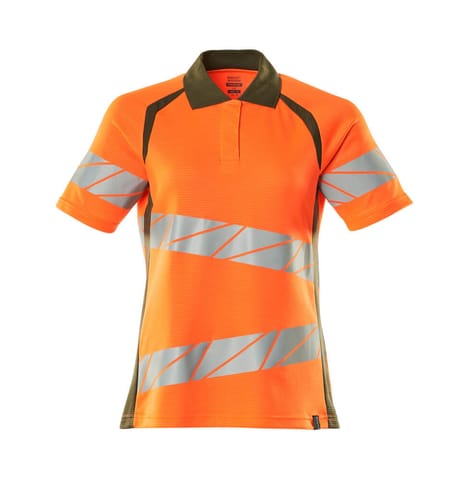 ⁨MASCOT® Koszulka polo ACCELERATE SAFE (kolor pomarańcz hi-vis/zielony mech, rozmiar L  ONE)⁩ w sklepie Wasserman.eu