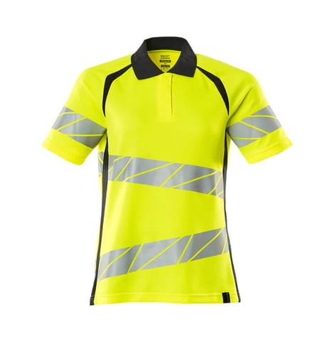 ⁨MASCOT® Koszulka polo ACCELERATE SAFE (kolor żółty hi-vis/ciemny granat, rozmiar 5XLONE)⁩ w sklepie Wasserman.eu