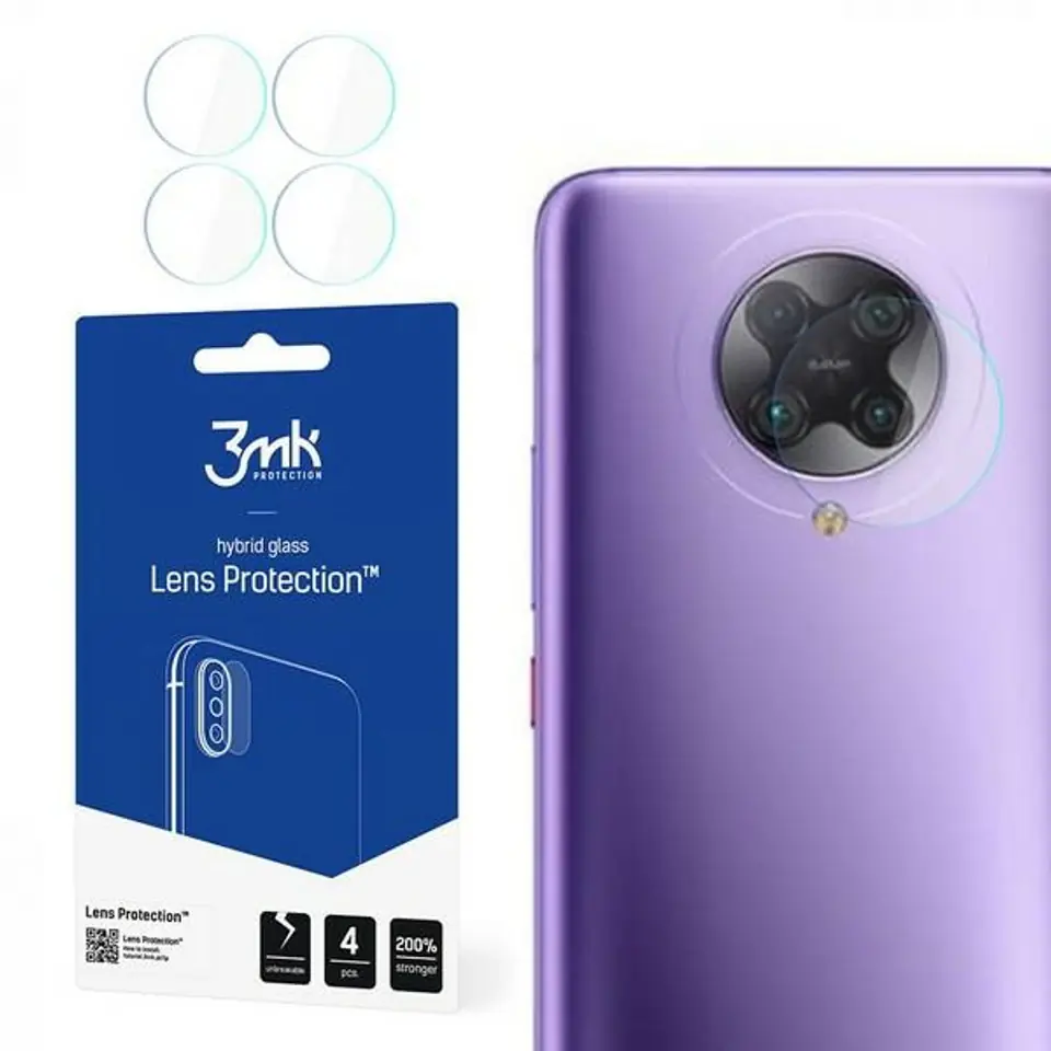 ⁨3MK Lens Protect Xiaomi Poco F2 Pro Ochrona na obiektyw aparatu 4szt⁩ w sklepie Wasserman.eu