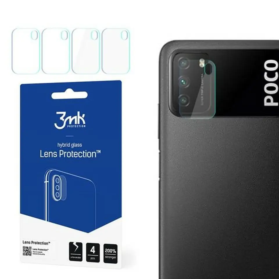 ⁨3MK Lens Protect Xiaomi Poco M3 Ochrona na obiektyw aparatu 4szt⁩ w sklepie Wasserman.eu