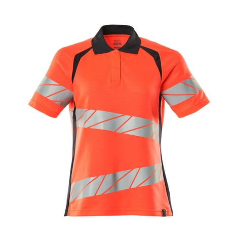 ⁨MASCOT® Koszulka polo ACCELERATE SAFE (kolor czerwień hi-vis/ciemny granat, rozmiar 2XLONE)⁩ w sklepie Wasserman.eu