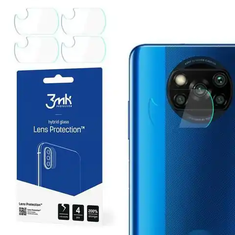 ⁨3MK Lens Protect Xiaomi Poco X3 Ochrona na obiektyw aparatu 4szt⁩ w sklepie Wasserman.eu