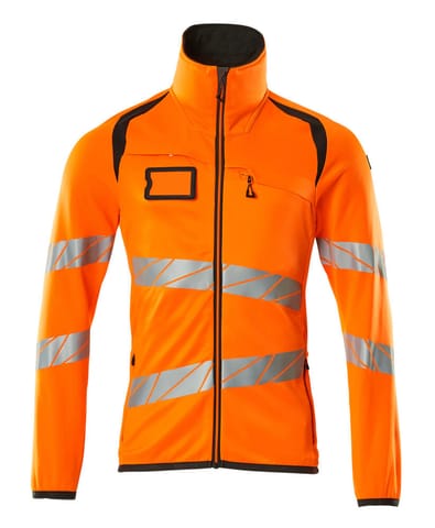 ⁨MASCOT® Bluza polarowa z zamkiem błyskawicznym ACCELERATE SAFE (kolor pomarańcz hi-vis/ciemny antracyt, rozmiar M)⁩ w sklepie Wasserman.eu