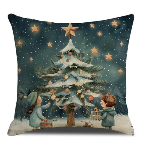 ⁨Poszewka na poduszkę 45 x 45 cm motyw świąteczny BOHO POD207⁩ w sklepie Wasserman.eu