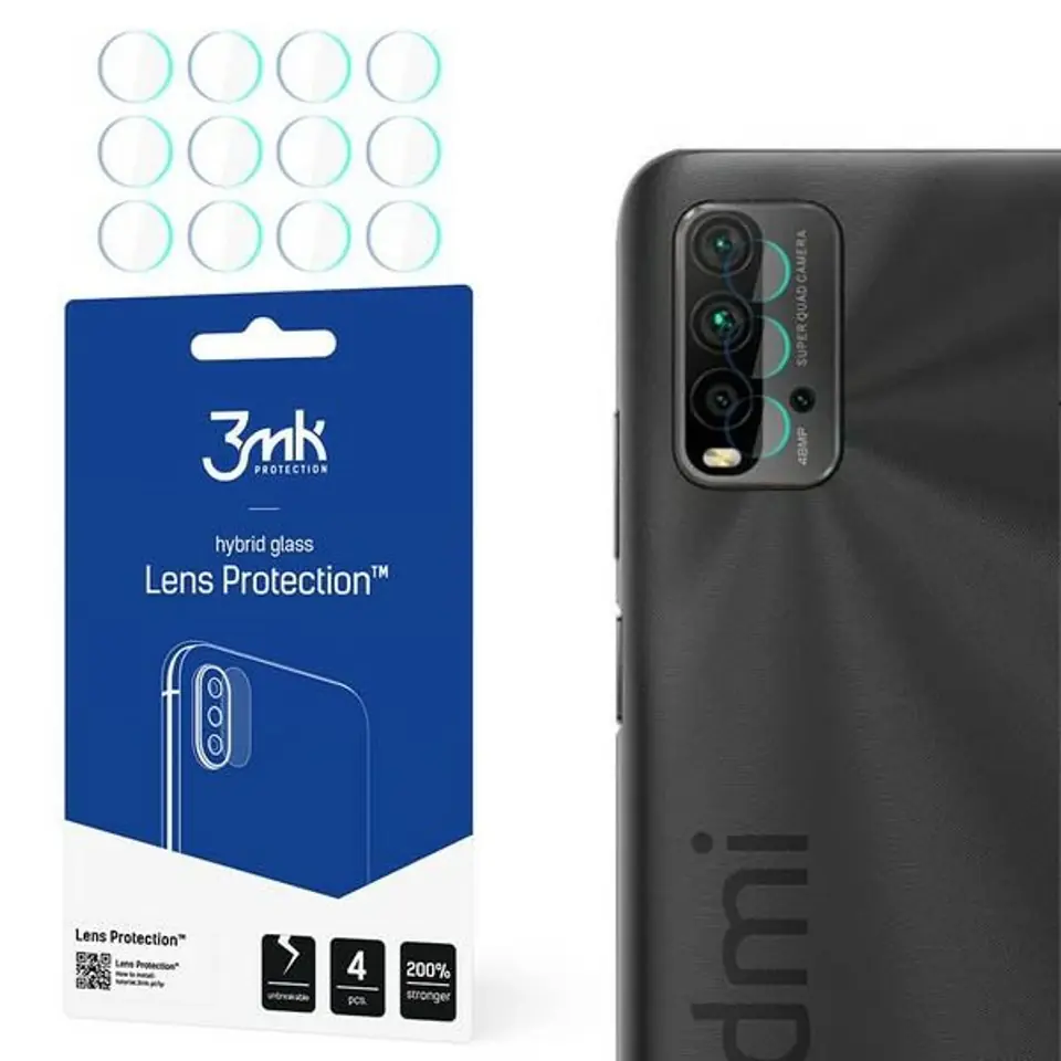 ⁨3MK Lens Protect Xiaomi Redmi 9T Ochrona na obiektyw aparatu 4szt⁩ w sklepie Wasserman.eu