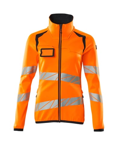 ⁨MASCOT® Bluza polarowa z zamkiem błyskawicznym ACCELERATE SAFE (kolor pomarańcz hi-vis/ciemny granat, rozmiar XL)⁩ w sklepie Wasserman.eu