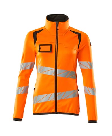 ⁨MASCOT® Bluza polarowa z zamkiem błyskawicznym ACCELERATE SAFE (kolor pomarańcz hi-vis/ciemny antracyt, rozmiar M)⁩ w sklepie Wasserman.eu
