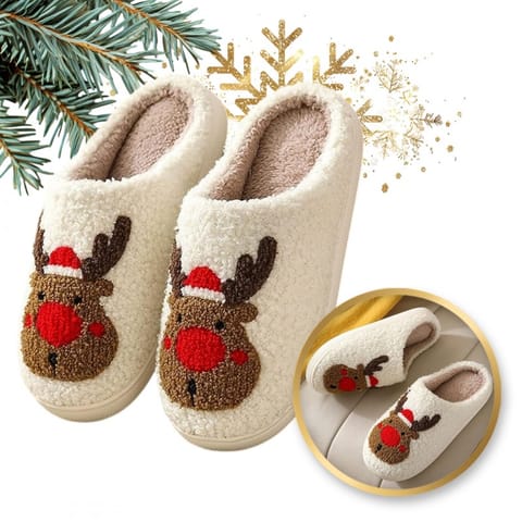 ⁨Ciepłe kapcie świąteczne boże narodzenie antypoślizgowe PAN02R39, rozmiar 39⁩ w sklepie Wasserman.eu