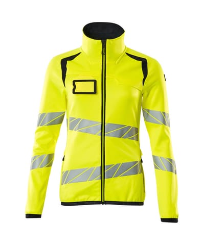 ⁨MASCOT® Bluza polarowa z zamkiem błyskawicznym ACCELERATE SAFE (kolor żółty hi-vis/ciemny granat, rozmiar L)⁩ w sklepie Wasserman.eu