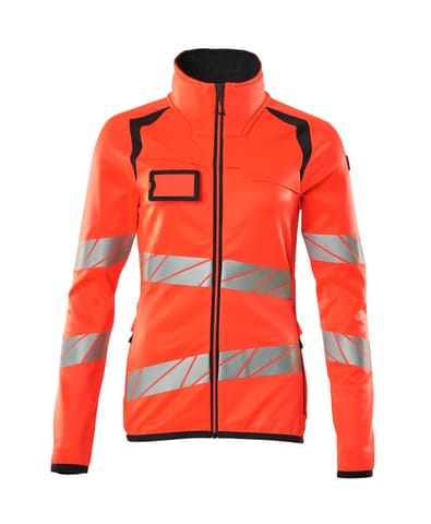 ⁨MASCOT® Bluza polarowa z zamkiem błyskawicznym ACCELERATE SAFE (kolor czerwień hi-vis/ciemny granat, rozmiar 3XL)⁩ w sklepie Wasserman.eu