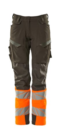 ⁨MASCOT® Spodnie z kieszeniami na kolanach ACCELERATE SAFE (kolor ciemny antracyt/pomarańcz hi-vis, rozmiar 76C48)⁩ w sklepie Wasserman.eu