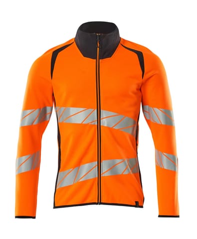 ⁨MASCOT® Bluza z zamkiem błyskawicznym ACCELERATE SAFE (kolor pomarańcz hi-vis/ciemny granat, rozmiar M)⁩ w sklepie Wasserman.eu