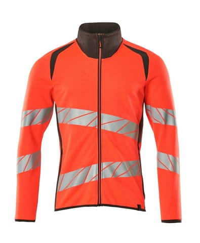 ⁨MASCOT® Bluza z zamkiem błyskawicznym ACCELERATE SAFE (kolor czerwień hi-vis/ciemny antracyt, rozmiar S)⁩ w sklepie Wasserman.eu
