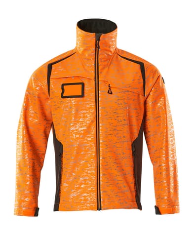 ⁨MASCOT® Kurtka softshell ACCELERATE SAFE (kolor pomarańcz hi-vis/ciemny antracyt, rozmiar S)⁩ w sklepie Wasserman.eu