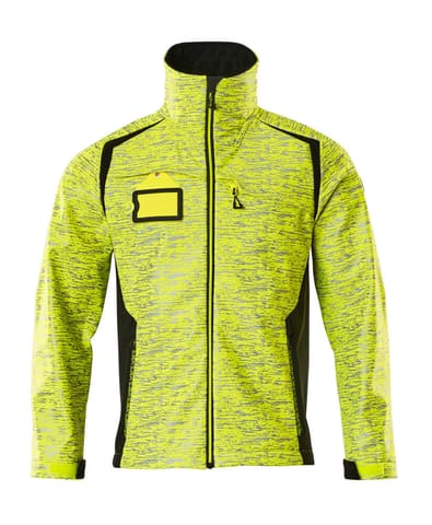 ⁨MASCOT® Kurtka softshell ACCELERATE SAFE (kolor żółty hi-vis/czerń, rozmiar 3XL)⁩ w sklepie Wasserman.eu
